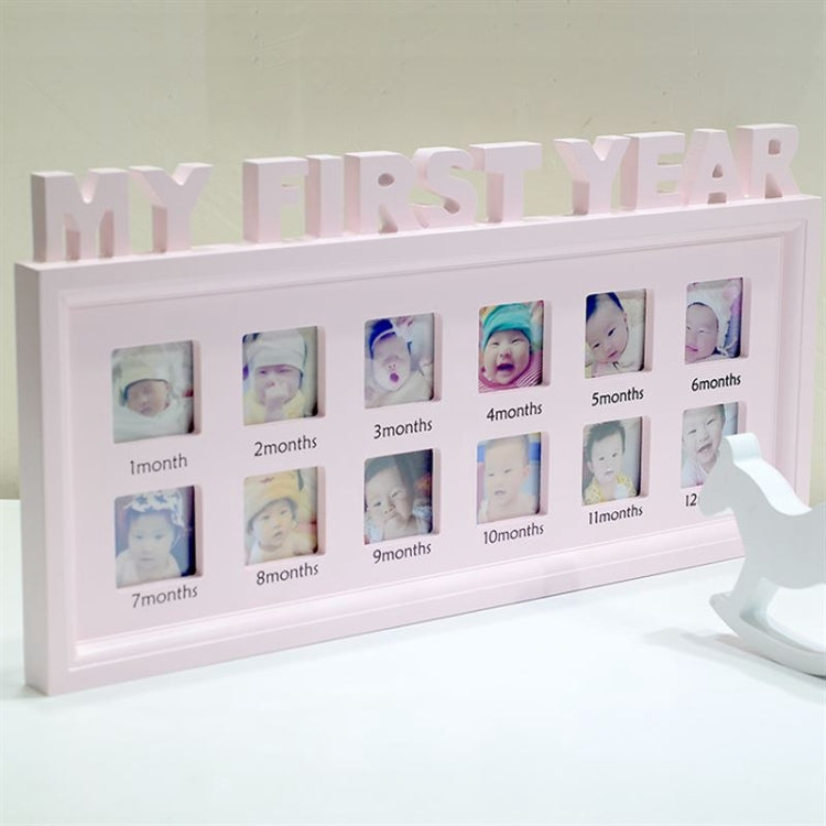 Espositore per foto in crescita con cornice commemorativa per bambini, decorazione creativa per la casa fai da te