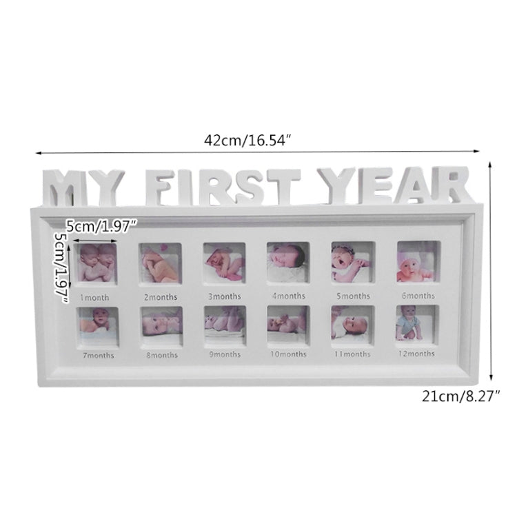 Espositore per foto in crescita con cornice commemorativa per bambini, decorazione creativa per la casa fai da te