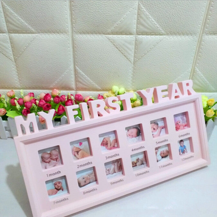 Espositore per foto in crescita con cornice commemorativa per bambini, decorazione creativa per la casa fai da te