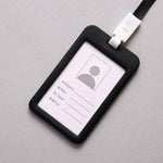 Porta carte di credito in PU con tracolla e cordino