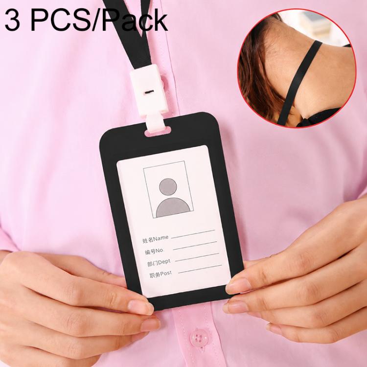 Porta carte di credito in PU con tracolla e cordino