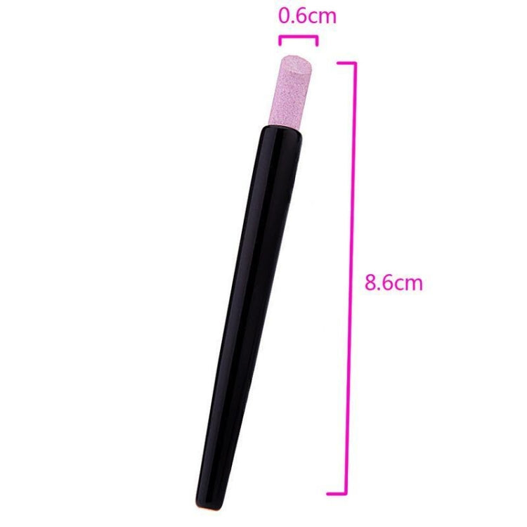 5 pezzi per nail art, penna per smerigliatura semplice, incisione per unghie, barra di pietra blu, pietra di quarzo, penna per lucidare