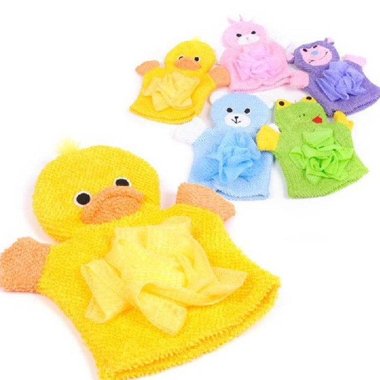 Guanti da bagno ispessiti per asciugamano da bagno fronte-retro per bambini dei cartoni animati