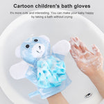 Guanti da bagno ispessiti per asciugamano da bagno fronte-retro per bambini dei cartoni animati