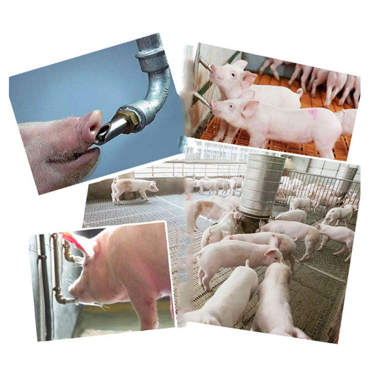 Fontanella a becco d'anatra in acciaio inossidabile con tappo in rame Bocca obliqua di maiale Macchinari per l'allevamento di suini Attrezzatura per l'allevamento di suini, Duckbill Drinking Fountain