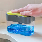 Pressa per dispenser di sapone, detersivo per cucina, pressa per lavaggio, Gray, Silver