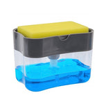 Pressa per dispenser di sapone, detersivo per cucina, pressa per lavaggio, Gray, Silver