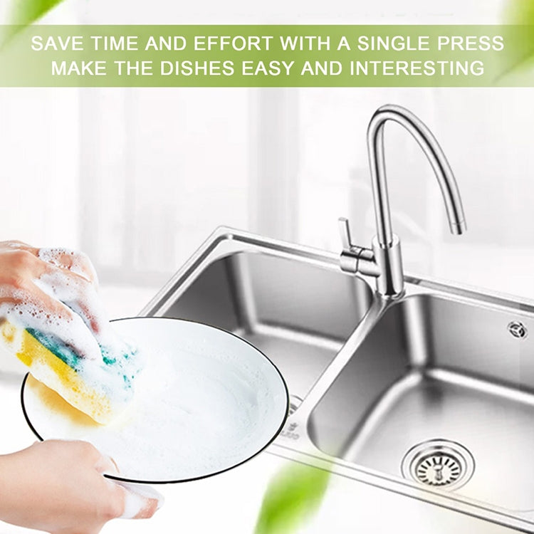 Pressa per dispenser di sapone, detersivo per cucina, pressa per lavaggio, Gray, Silver