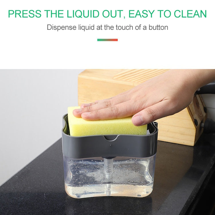 Pressa per dispenser di sapone, detersivo per cucina, pressa per lavaggio, Gray, Silver