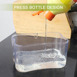 Pressa per dispenser di sapone, detersivo per cucina, pressa per lavaggio, Gray, Silver
