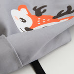 Grembiule genitore-figlio senza maniche in cotone con animali dei cartoni animati, Children Apron S, Adult Apron L
