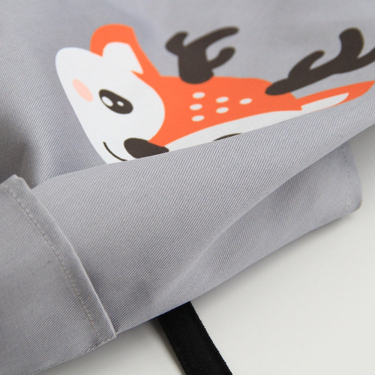 Grembiule genitore-figlio senza maniche in cotone con animali dei cartoni animati, Children Apron S, Adult Apron L