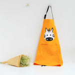 Grembiule genitore-figlio senza maniche in cotone con animali dei cartoni animati, Children Apron S, Adult Apron L
