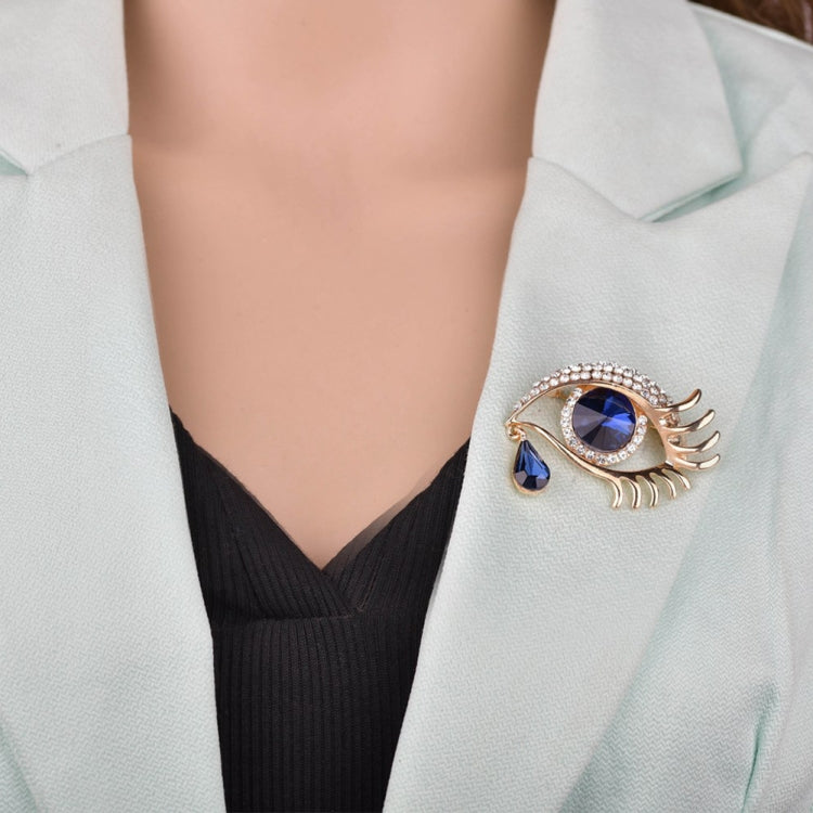 Moda Angelo Lacrime Spilla Pin Diamante Ciglia Corpetto