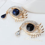 Moda Angelo Lacrime Spilla Pin Diamante Ciglia Corpetto