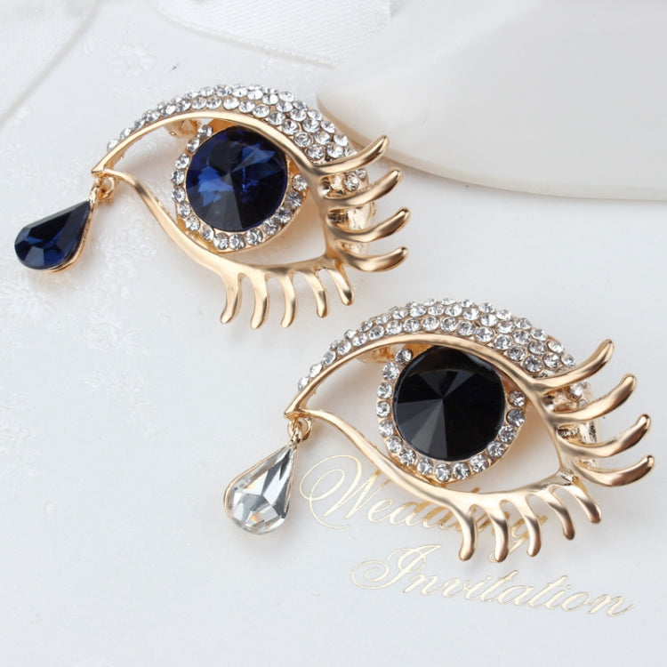 Moda Angelo Lacrime Spilla Pin Diamante Ciglia Corpetto