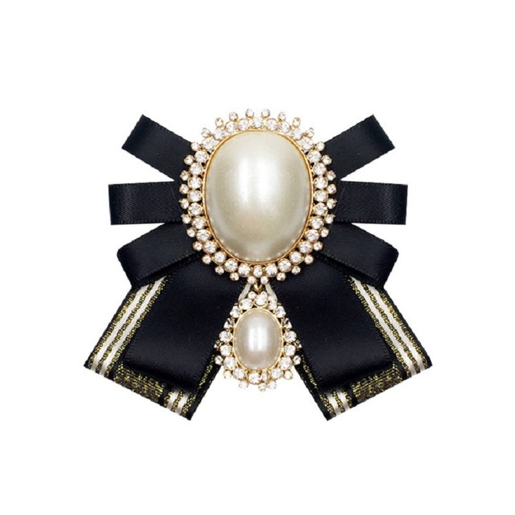 Accessori di abbigliamento con spilla in stoffa con fiocco e fiocco di perle da donna, Pin Buckle Version, Tie Belt Version