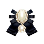 Accessori di abbigliamento con spilla in stoffa con fiocco e fiocco di perle da donna, Pin Buckle Version, Tie Belt Version