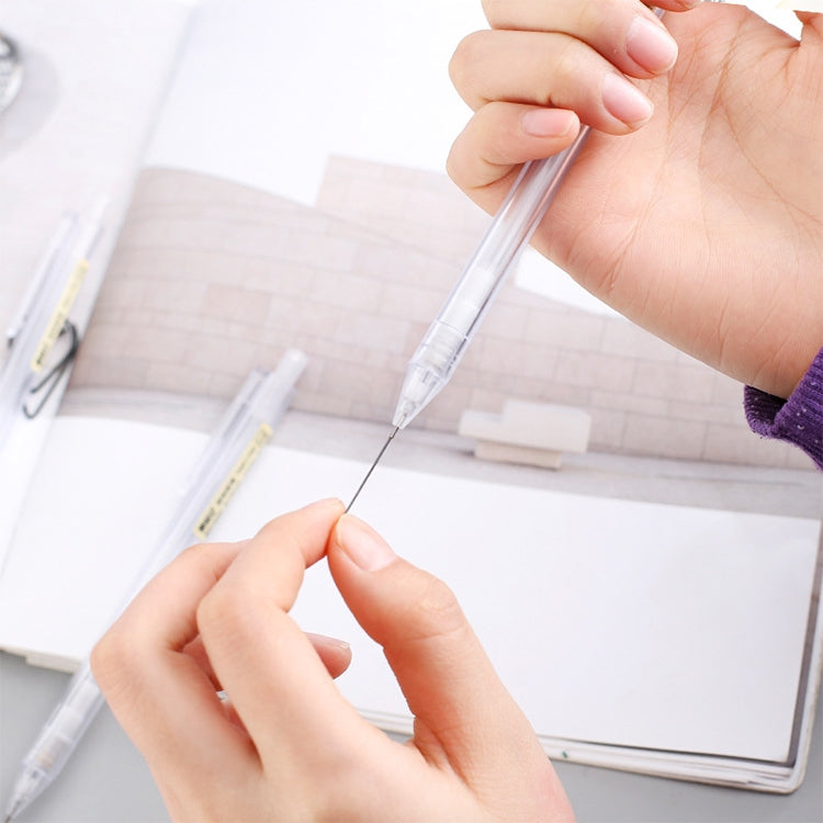 Matita per attività da 3 pezzi Matita per studenti con penna esagonale trasparente satinata, 0.5mm 2B