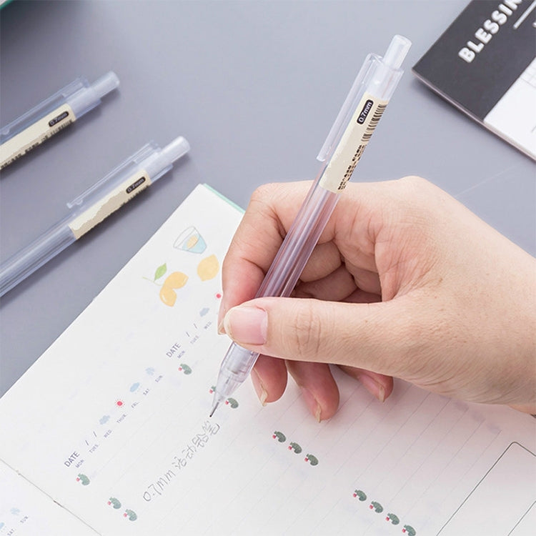 Matita per attività da 3 pezzi Matita per studenti con penna esagonale trasparente satinata, 0.5mm 2B