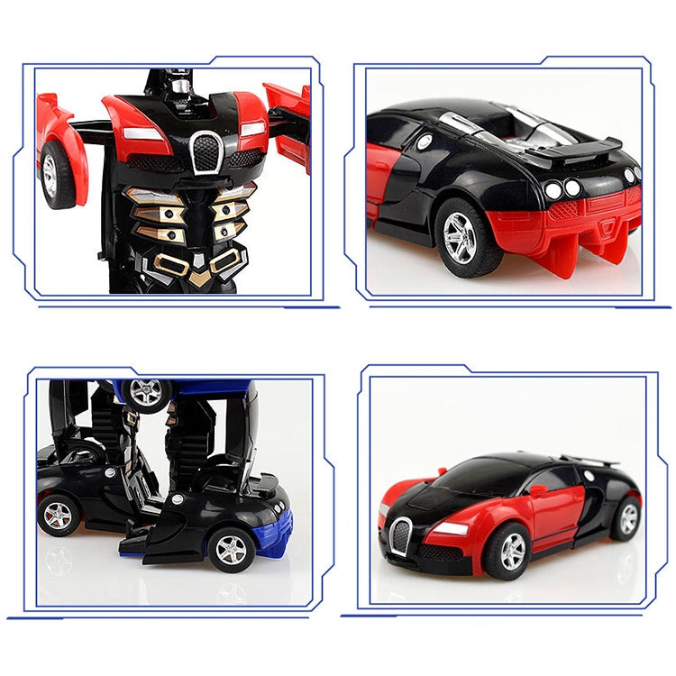Modello di auto giocattolo con deformazione da impatto per auto giocattolo trasformabile con un clic