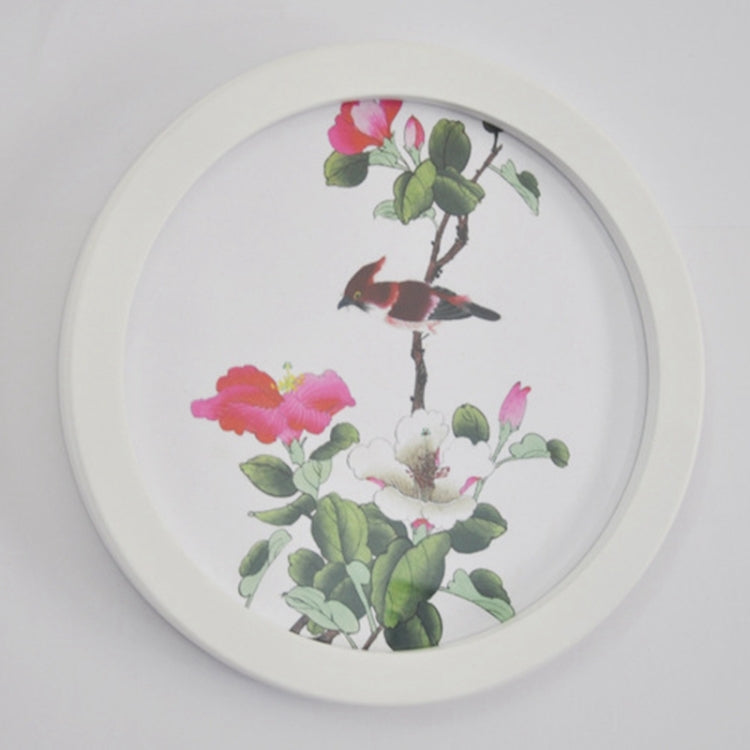 Cornice per foto rotonda appesa al muro Regali creativi Decorazione per la casa Portafoto a base di legno, 10 inch, 7 inch
