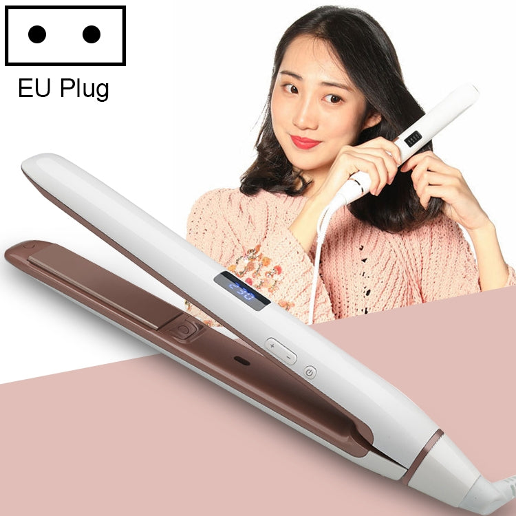 Piastra per capelli professionale con display a LED, piastra di rivestimento in ceramica, ferro arricciacapelli ionico