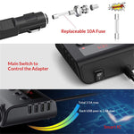 Accendisigari per auto TR12 100W One Drag Three con display della tensione di commutazione 4USB Accendisigari per auto, TR12 (Black), TR12