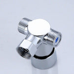 Valvola a tre vie a temperatura regolabile in ottone Interruttore miscelatore acqua calda e fredda Rubinetto a induzione in ottone, Three-way Valve