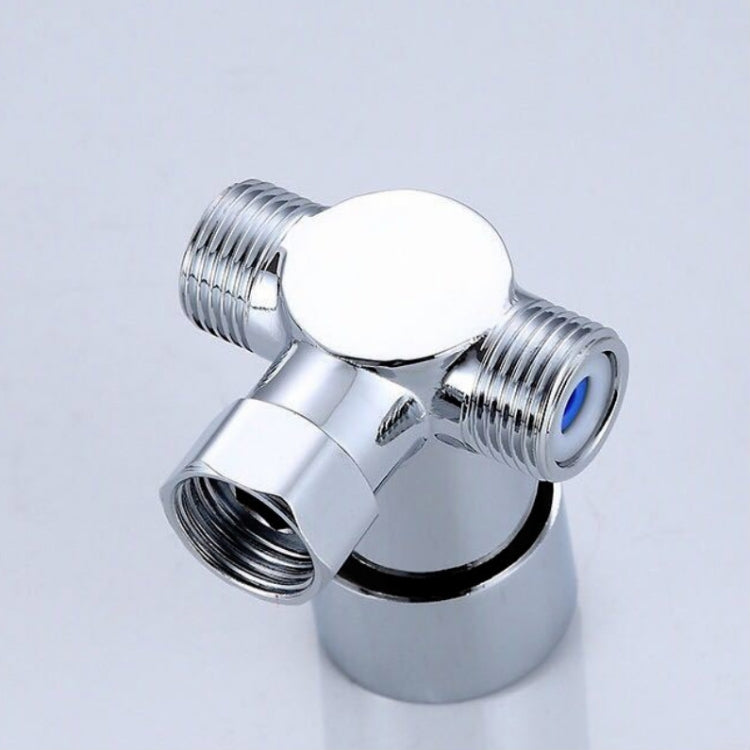 Valvola a tre vie a temperatura regolabile in ottone Interruttore miscelatore acqua calda e fredda Rubinetto a induzione in ottone, Three-way Valve