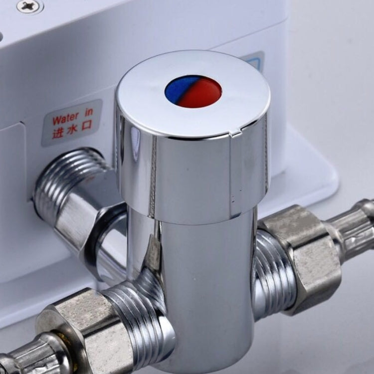 Valvola a tre vie a temperatura regolabile in ottone Interruttore miscelatore acqua calda e fredda Rubinetto a induzione in ottone, Three-way Valve