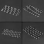 2 set di stampi per torte fai da te, stampi per stampa fondente Wexture, Plaid pattern, Roll rattan