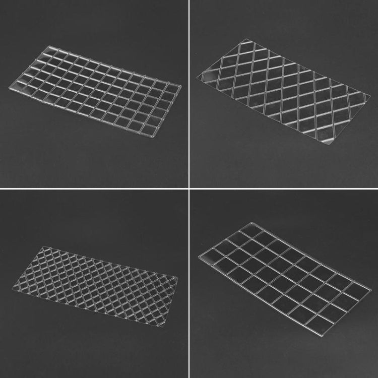 2 set di stampi per torte fai da te, stampi per stampa fondente Wexture, Plaid pattern, Roll rattan