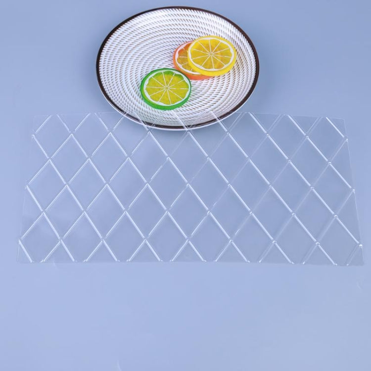 2 set di stampi per torte fai da te, stampi per stampa fondente Wexture, Plaid pattern, Roll rattan