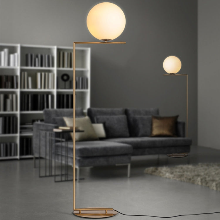Lampada da terra con sfera in vetro elettrolitico 164 cm