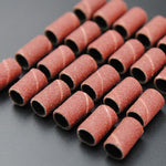 100 pezzi di accessori per smerigliatrice elettrica per nail art Anello di carta vetrata Anello di panno di sabbia Anello di macinazione, 80#, 120#, 180#