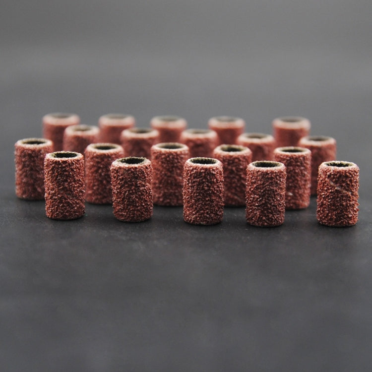 100 pezzi di accessori per smerigliatrice elettrica per nail art Anello di carta vetrata Anello di panno di sabbia Anello di macinazione, 80#, 120#, 180#