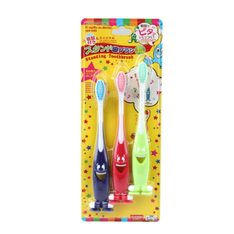 Set 3 spazzolini da denti per bambini con cartoni animati