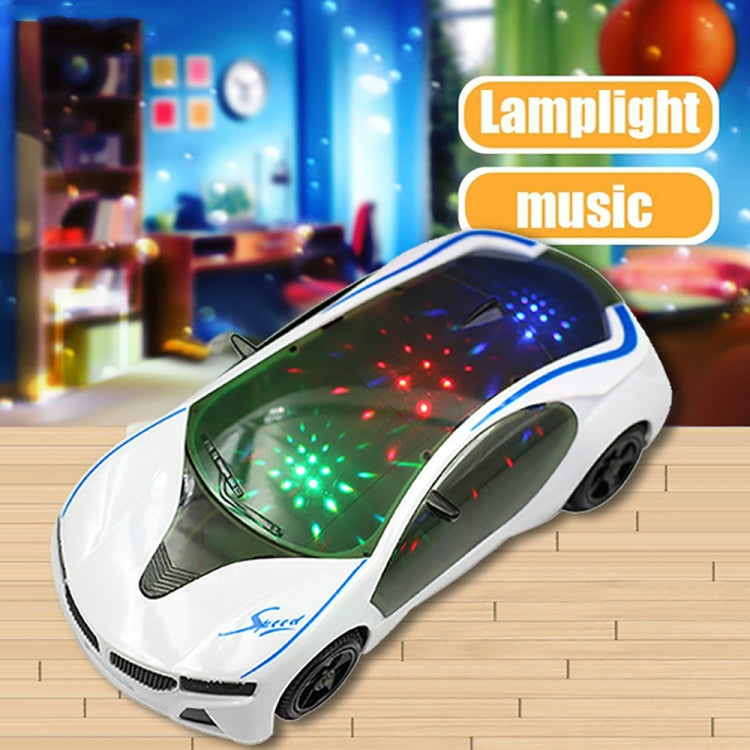 Giocattolo elettrico supercar 3D con luci e musica