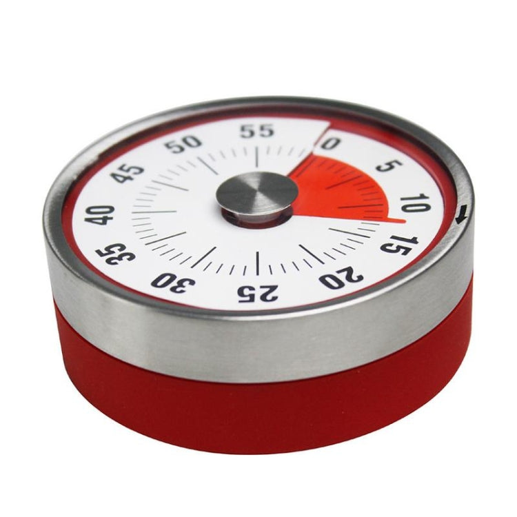 Timer da cucina Conto alla rovescia con timer magnetico in acciaio inossidabile, 8cm Red, 6cm Black