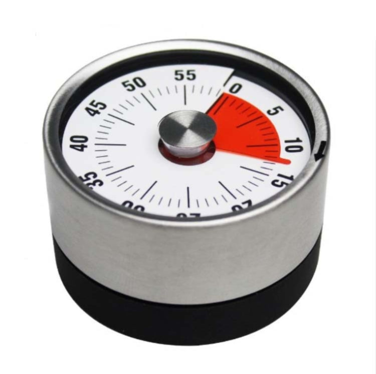 Timer da cucina Conto alla rovescia con timer magnetico in acciaio inossidabile, 8cm Red, 6cm Black