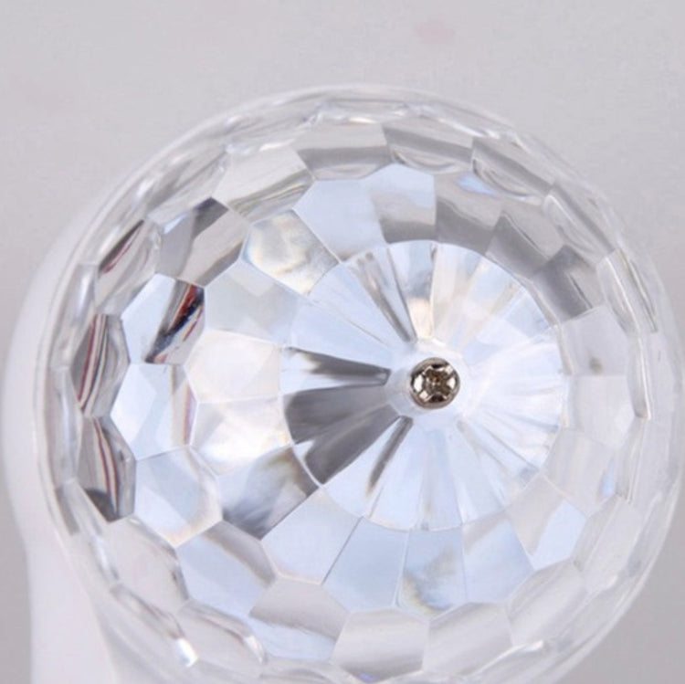 E27 6W LED a doppia testa lampadina colorata rotante lampada di proiezione laser con luce scenica a sfera magica E27