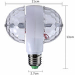 E27 6W LED a doppia testa lampadina colorata rotante lampada di proiezione laser con luce scenica a sfera magica E27
