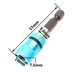 Perno di collegamento magnetico con limite di punta per cacciavite elettrico in acciaio inossidabile, Screwdriver Bit
