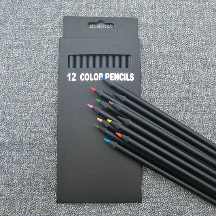 Set matite da disegno in legno 18 cm colore nero