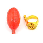 Giocattolo scherzo con anello di spruzzo d'acqua complicato da 3 pezzi, Tricky Water Spray Ring