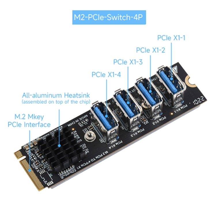 Espansione Waveshare da PCIe X1 a PCIe X16, da utilizzare con l'espansore da M.2 a PCIe a 4 canali, 24003, PCIe X1 to PCIe X16 Expander