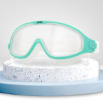 JIEHU JH8208DMJS Occhialini da nuoto per protezione degli occhi ad alta definizione impermeabili e antiappannamento con montatura grande, JH8208DMJS(Smoke Green White), JH8208DMJS(Smoke Black), JH8208DMJS(Transparent White), JH8208DMJS(Transparent Pink...