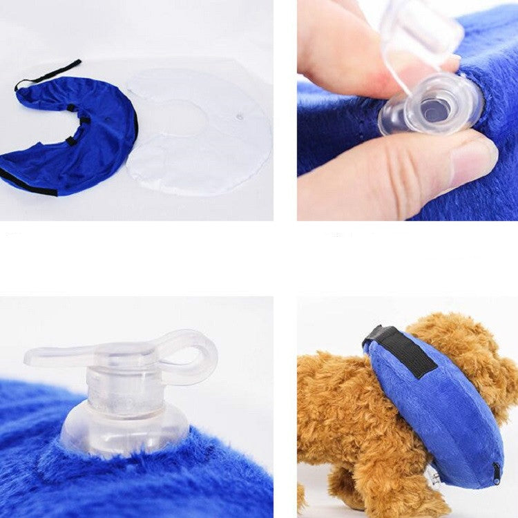 Collare per cani Collare antistrappo gonfiabile per animali domestici in PVC, XS, S, M, L, XL