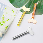 3 pezzi in acciaio inossidabile spremitura dentifricio dispositivo chiave per capelli seccatoio strumento di tintura spremiagrumi semicircolare in metallo, Hair Key Squeezer